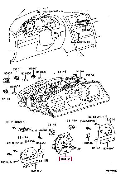 Toyota 83110-2D600 Prędkościomierz 831102D600: Dobra cena w Polsce na 2407.PL - Kup Teraz!