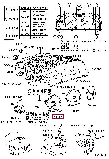 Toyota 83220-12420 Prędkościomierz 8322012420: Dobra cena w Polsce na 2407.PL - Kup Teraz!