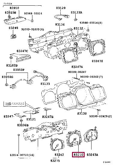 Toyota 83220-30190 Prędkościomierz 8322030190: Dobra cena w Polsce na 2407.PL - Kup Teraz!