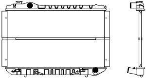 Sakura 1460-0124 Chłodnica, układ chłodzenia silnika 14600124: Dobra cena w Polsce na 2407.PL - Kup Teraz!