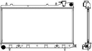 Sakura 3421-1013 Radiator, engine cooling 34211013: Buy near me in Poland at 2407.PL - Good price!