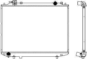 Sakura 3301-1028 Radiator, engine cooling 33011028: Buy near me in Poland at 2407.PL - Good price!