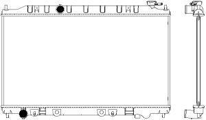 Sakura 3341-1028 Chłodnica, układ chłodzenia silnika 33411028: Dobra cena w Polsce na 2407.PL - Kup Teraz!