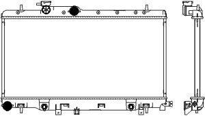 Sakura 3421-1030 Radiator, engine cooling 34211030: Buy near me in Poland at 2407.PL - Good price!