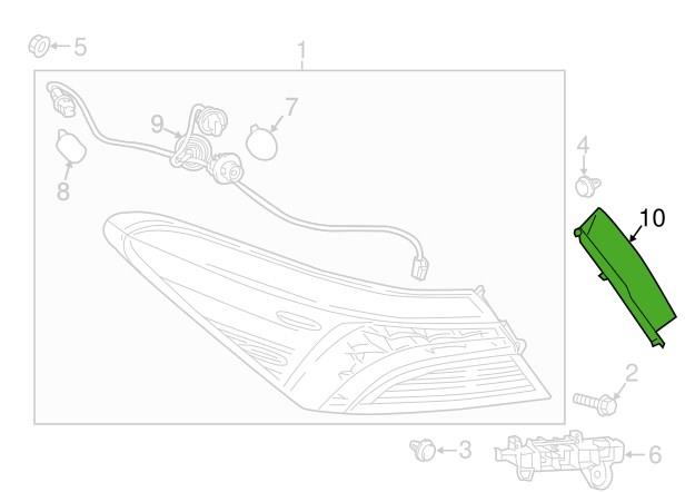 Toyota 81498-06010 Крышка заднего левого фонаря стопа 8149806010: Отличная цена - Купить в Польше на 2407.PL!