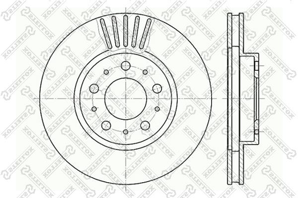 Stellox 6020-4832V-SX Тормозной диск передний вентилируемый 60204832VSX: Отличная цена - Купить в Польше на 2407.PL!