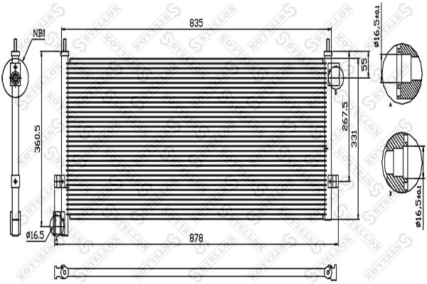 Stellox 87-28001-SX Радиатор кондиционера (Конденсатор) 8728001SX: Отличная цена - Купить в Польше на 2407.PL!