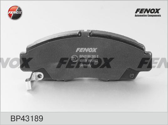 Fenox BP43189 Brake Pad Set, disc brake BP43189: Buy near me in Poland at 2407.PL - Good price!