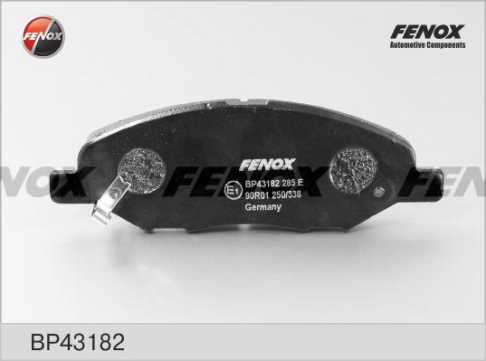 Fenox BP43182 Тормозные колодки дисковые, комплект BP43182: Отличная цена - Купить в Польше на 2407.PL!