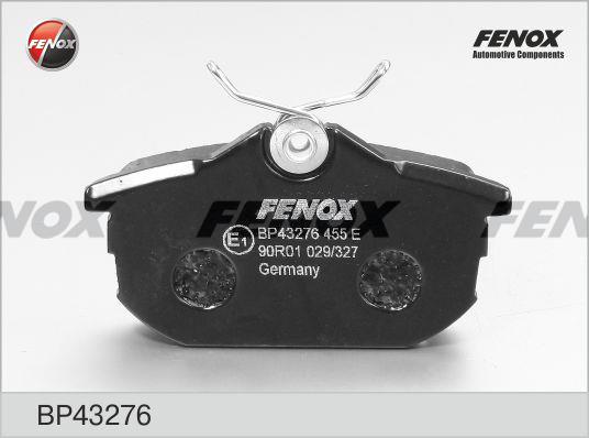 Fenox BP43276 Тормозные колодки дисковые, комплект BP43276: Отличная цена - Купить в Польше на 2407.PL!