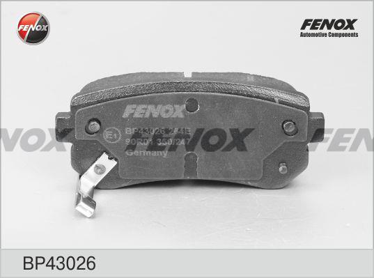 Fenox BP43026 Тормозные колодки дисковые, комплект BP43026: Купить в Польше - Отличная цена на 2407.PL!