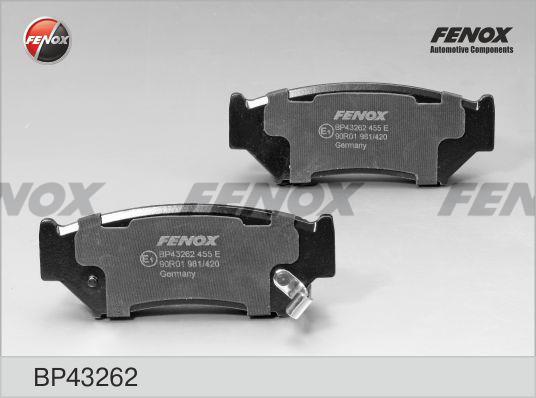 Fenox BP43262 Тормозные колодки дисковые, комплект BP43262: Отличная цена - Купить в Польше на 2407.PL!