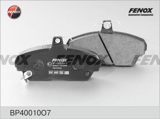 Fenox BP40010O7 Тормозные колодки дисковые, комплект BP40010O7: Отличная цена - Купить в Польше на 2407.PL!