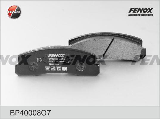 Fenox BP40008O7 Brake Pad Set, disc brake BP40008O7: Buy near me in Poland at 2407.PL - Good price!