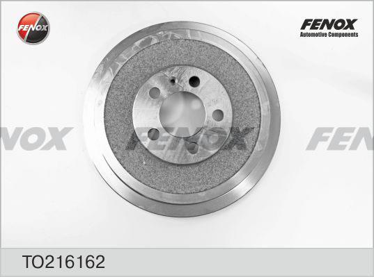 Fenox TO216162 Rear brake drum TO216162: Buy near me at 2407.PL in Poland at an Affordable price!