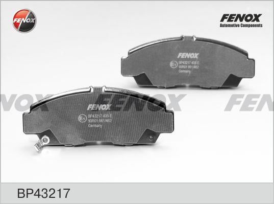 Fenox BP43217 Тормозные колодки дисковые, комплект BP43217: Отличная цена - Купить в Польше на 2407.PL!