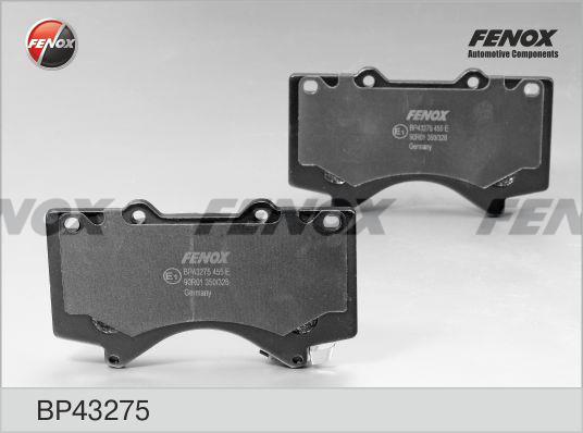 Fenox BP43275 Brake Pad Set, disc brake BP43275: Buy near me in Poland at 2407.PL - Good price!