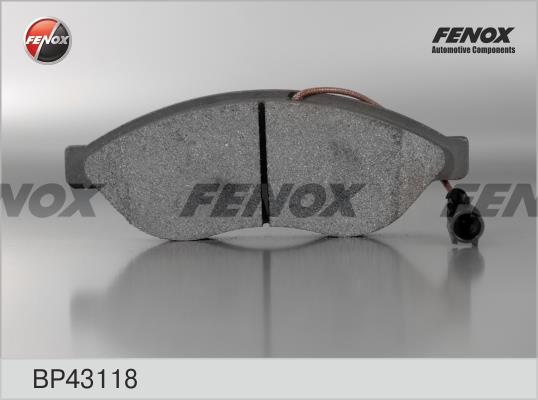 Fenox BP43118 Тормозные колодки дисковые, комплект BP43118: Отличная цена - Купить в Польше на 2407.PL!