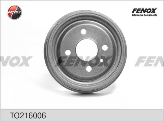 Fenox TO216006 Rear brake drum TO216006: Buy near me in Poland at 2407.PL - Good price!