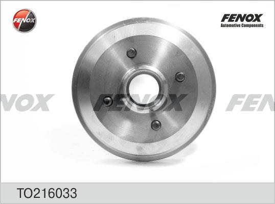 Fenox TO216033 Rear brake drum TO216033: Buy near me in Poland at 2407.PL - Good price!
