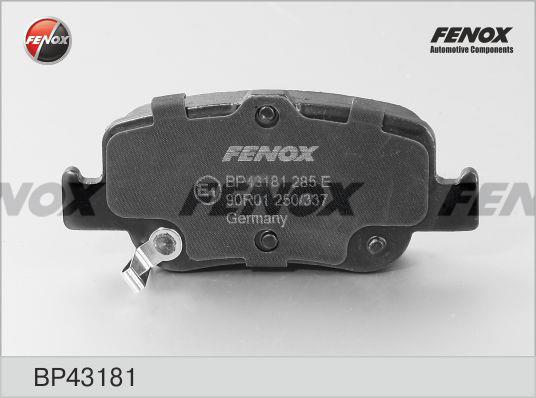 Fenox BP43181 Brake Pad Set, disc brake BP43181: Buy near me in Poland at 2407.PL - Good price!