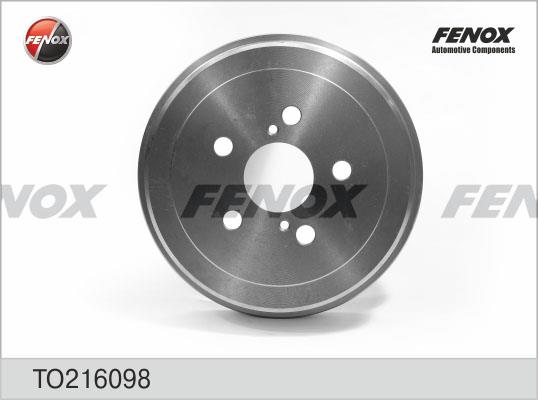 Fenox TO216098 Rear brake drum TO216098: Buy near me in Poland at 2407.PL - Good price!