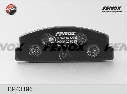 Fenox BP43196 Brake Pad Set, disc brake BP43196: Buy near me in Poland at 2407.PL - Good price!