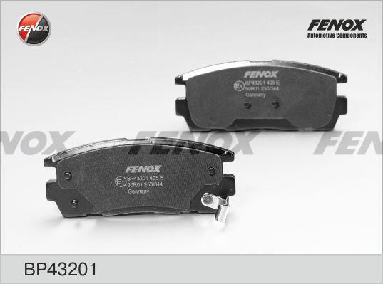 Fenox BP43201 Тормозные колодки дисковые, комплект BP43201: Отличная цена - Купить в Польше на 2407.PL!