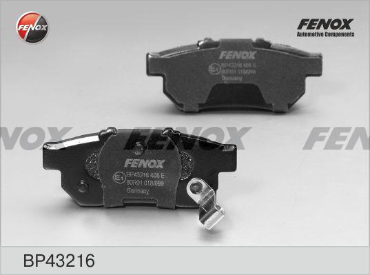 Fenox BP43216 Тормозные колодки дисковые, комплект BP43216: Купить в Польше - Отличная цена на 2407.PL!