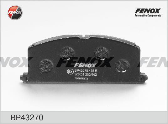 Fenox BP43270 Тормозные колодки дисковые, комплект BP43270: Отличная цена - Купить в Польше на 2407.PL!