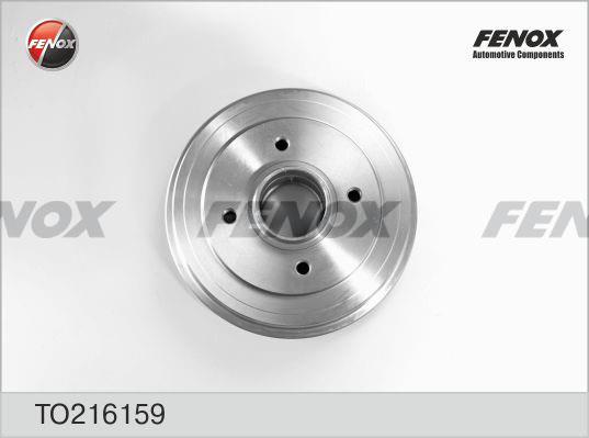 Fenox TO216159 Rear brake drum TO216159: Buy near me in Poland at 2407.PL - Good price!