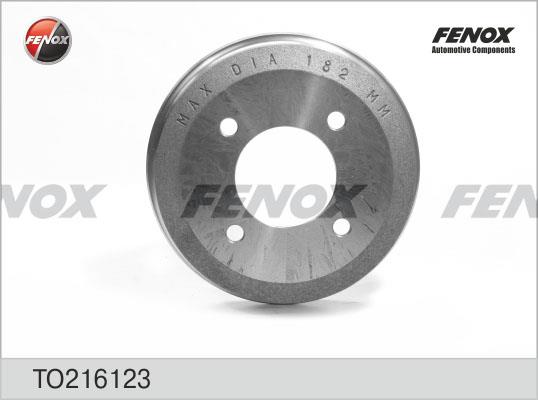Fenox TO216123 Rear brake drum TO216123: Buy near me in Poland at 2407.PL - Good price!