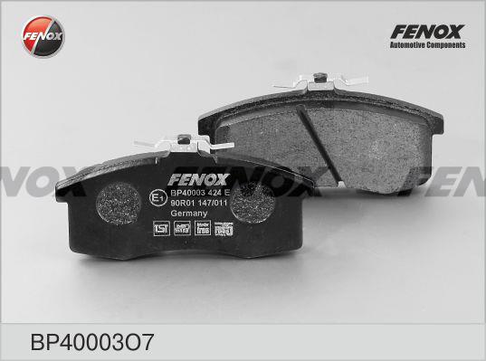 Fenox BP40003O7 Brake Pad Set, disc brake BP40003O7: Buy near me in Poland at 2407.PL - Good price!