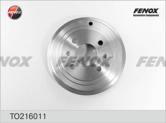 Fenox TO216011 Тормозной барабан задний TO216011: Отличная цена - Купить в Польше на 2407.PL!