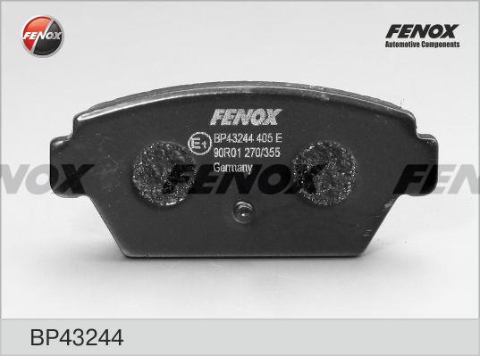 Fenox BP43244 Тормозные колодки дисковые, комплект BP43244: Отличная цена - Купить в Польше на 2407.PL!