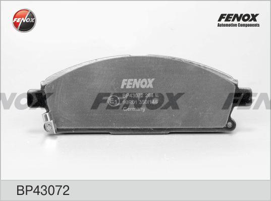 Fenox BP43072 Тормозные колодки дисковые, комплект BP43072: Отличная цена - Купить в Польше на 2407.PL!