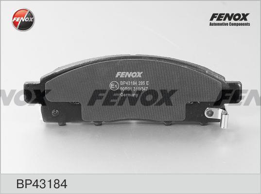 Fenox BP43184 Brake Pad Set, disc brake BP43184: Buy near me in Poland at 2407.PL - Good price!