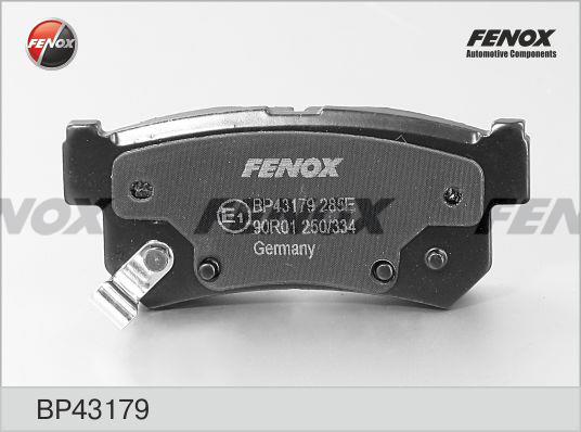 Fenox BP43179 Тормозные колодки дисковые, комплект BP43179: Отличная цена - Купить в Польше на 2407.PL!