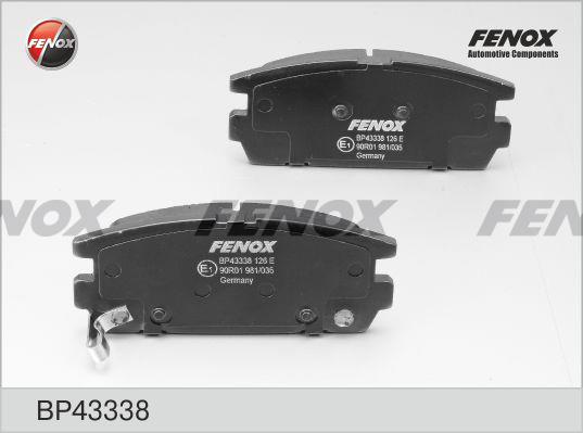 Fenox BP43338 Brake Pad Set, disc brake BP43338: Buy near me in Poland at 2407.PL - Good price!