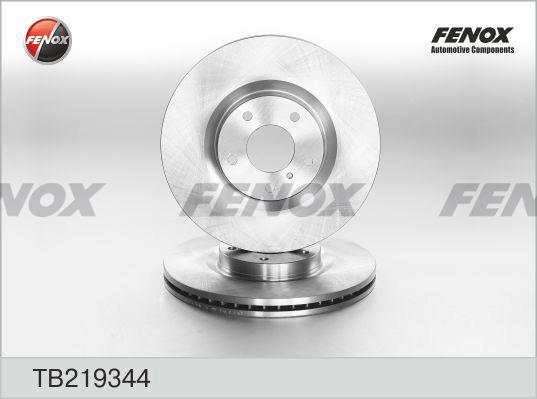 Fenox TB219344 Front brake disc ventilated TB219344: Buy near me in Poland at 2407.PL - Good price!