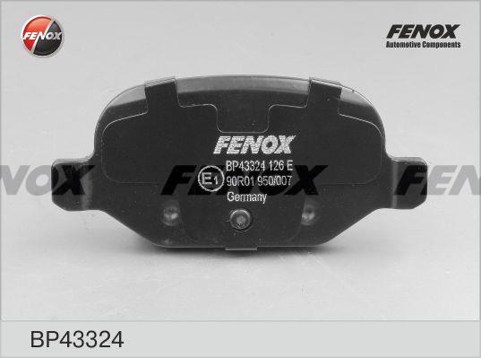 Fenox BP43324 Тормозные колодки дисковые, комплект BP43324: Отличная цена - Купить в Польше на 2407.PL!