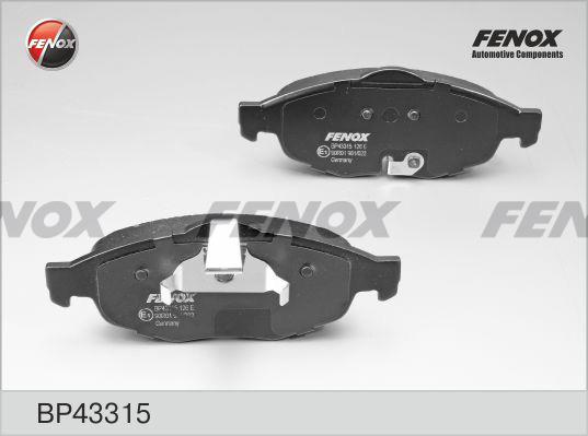 Fenox BP43315 Brake Pad Set, disc brake BP43315: Buy near me in Poland at 2407.PL - Good price!