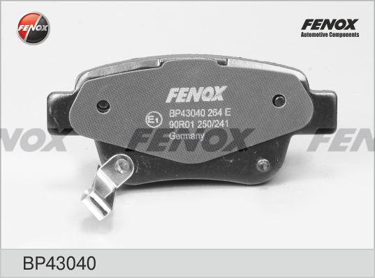 Fenox BP43040 Тормозные колодки дисковые, комплект BP43040: Отличная цена - Купить в Польше на 2407.PL!