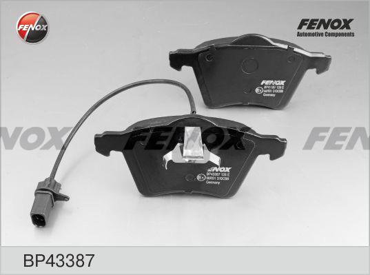 Fenox BP43387 Тормозные колодки дисковые, комплект BP43387: Отличная цена - Купить в Польше на 2407.PL!