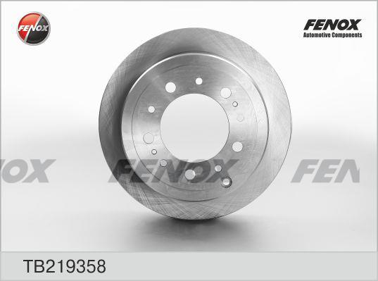 Fenox TB219358 Rear ventilated brake disc TB219358: Buy near me in Poland at 2407.PL - Good price!