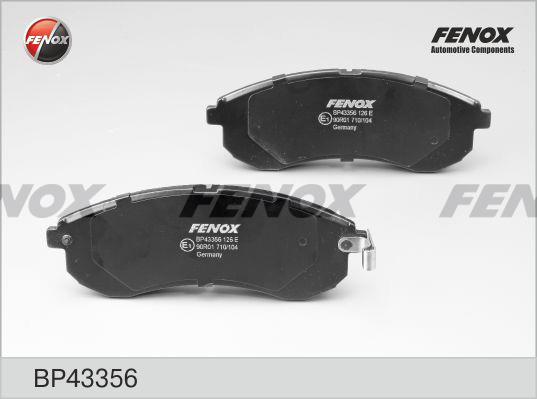 Fenox BP43356 Тормозные колодки дисковые, комплект BP43356: Отличная цена - Купить в Польше на 2407.PL!