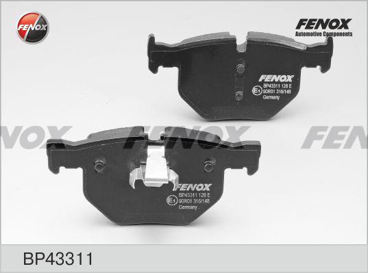 Fenox BP43311 Тормозные колодки дисковые, комплект BP43311: Отличная цена - Купить в Польше на 2407.PL!