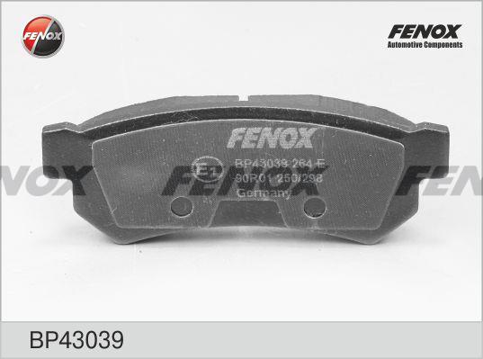 Fenox BP43039 Brake Pad Set, disc brake BP43039: Buy near me in Poland at 2407.PL - Good price!