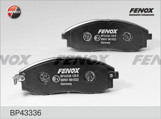 Fenox BP43336 Brake Pad Set, disc brake BP43336: Buy near me in Poland at 2407.PL - Good price!