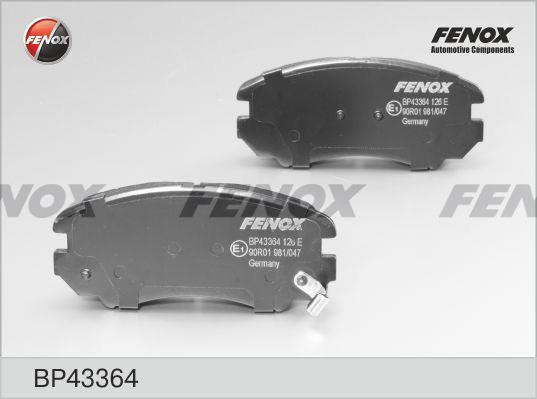 Fenox BP43364 Brake Pad Set, disc brake BP43364: Buy near me in Poland at 2407.PL - Good price!